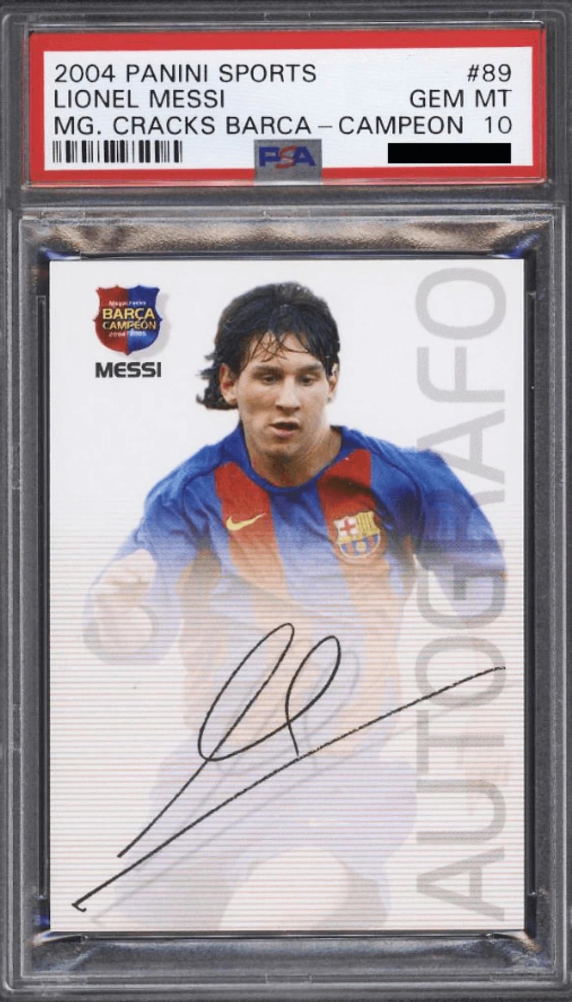 2004 PANINI SPORTS LIONEL MESSI #89