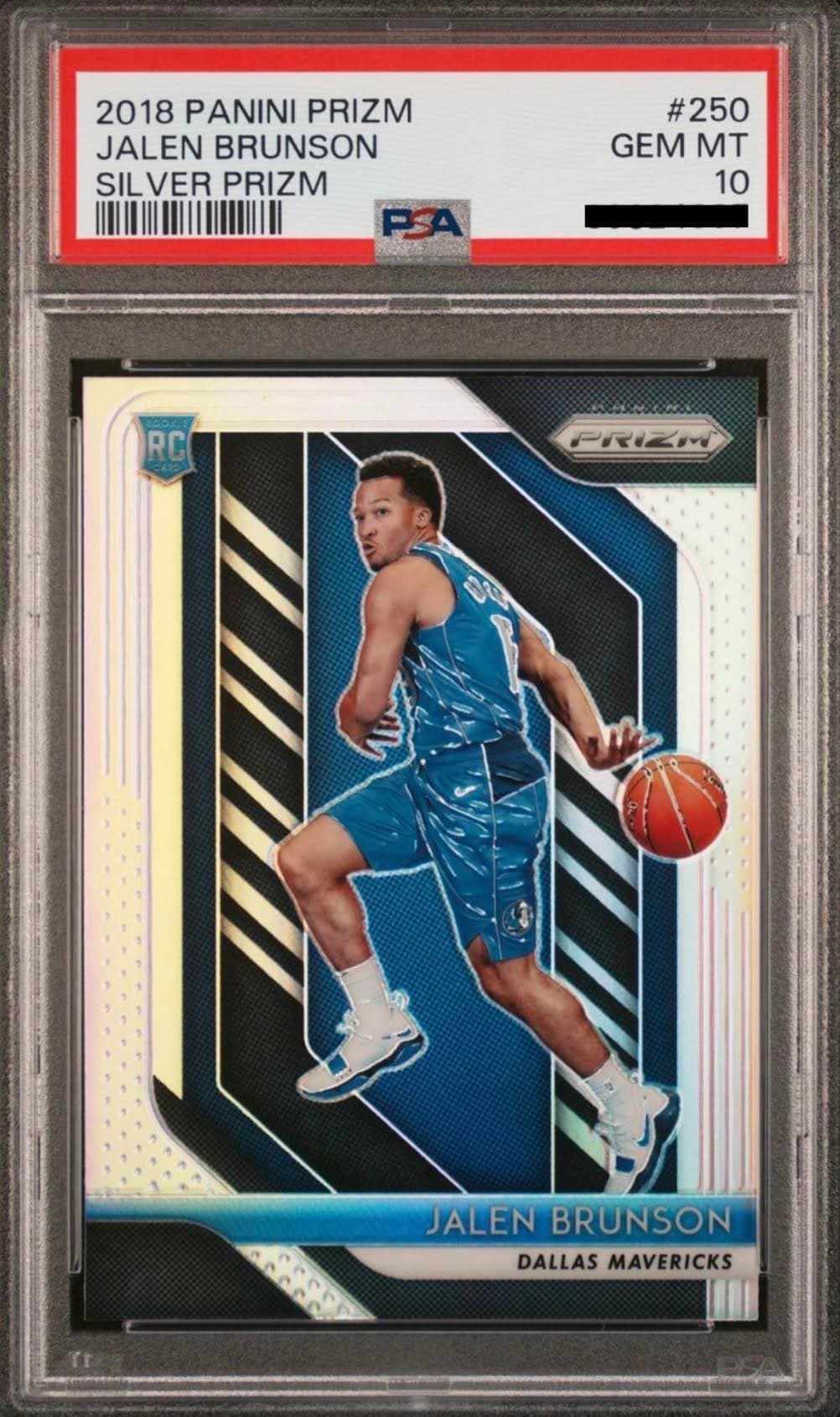 2018 PRIZM SILVER JALEN BRUNSON PSA 10