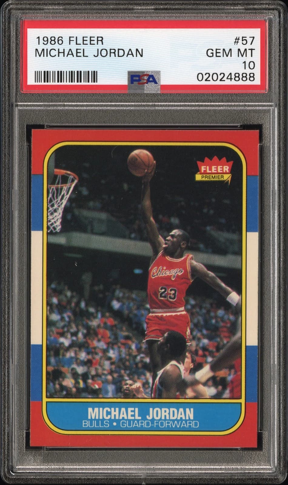 1986 Fleer Michael Jordan #57 PSA 10