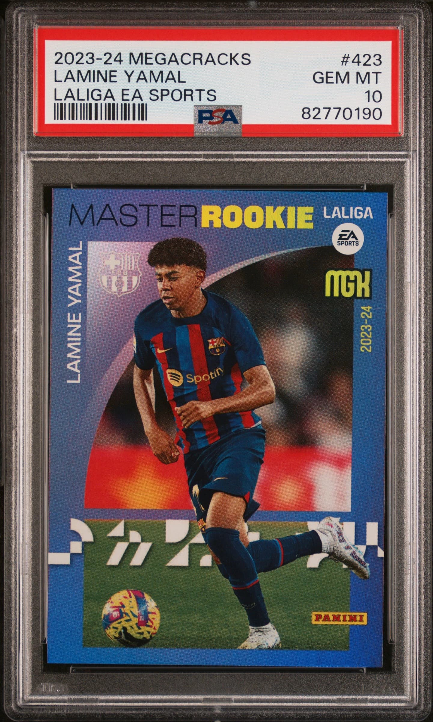 2023 MEGACRACKS LAMINE YAMAL #423 PSA 10